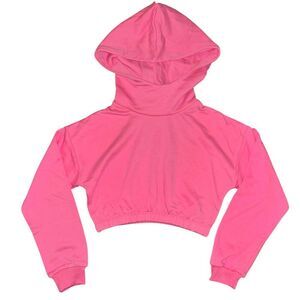 Naked Wardrobe Stay Chillin Cropped Hoodie Pink XS
